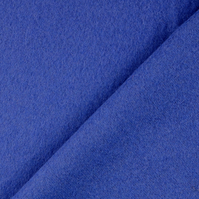 Tissu laine vierge uni, bleu royal