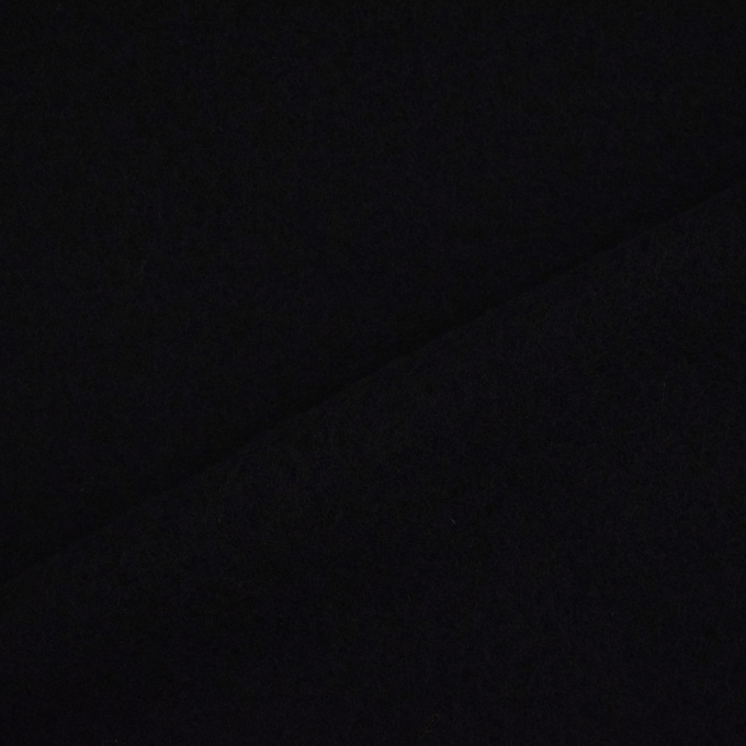 Tissu laine vierge uni, noir