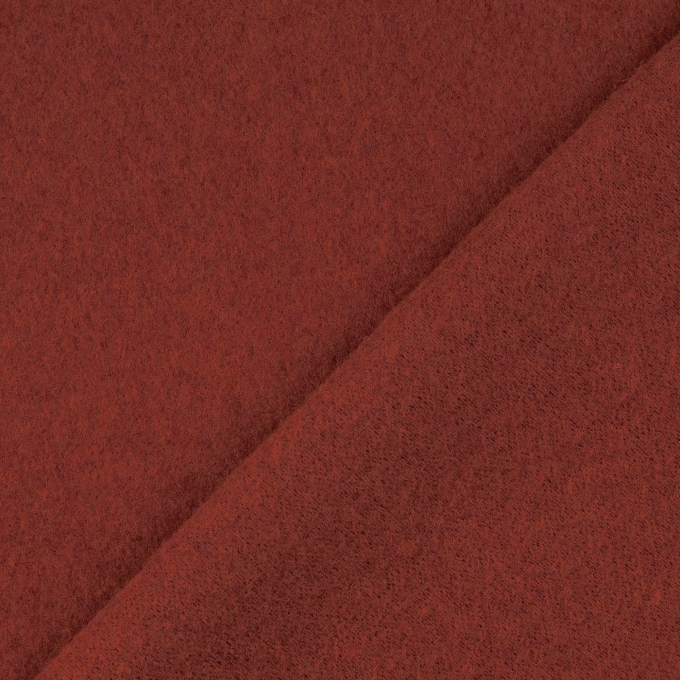 Wollen fleece uni, terracotta