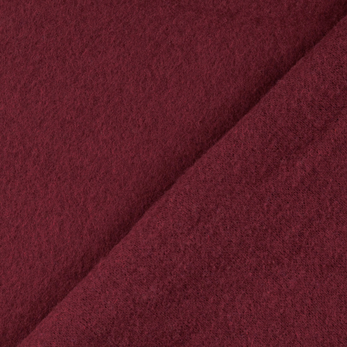 Tissu laine vierge uni, lie de vin