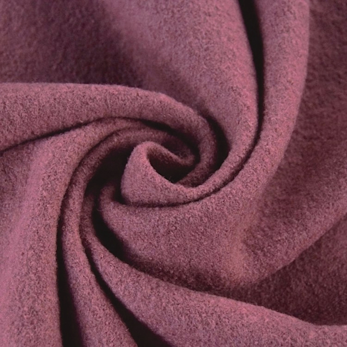 Tissu loden id. laine bouillie, rose pâle