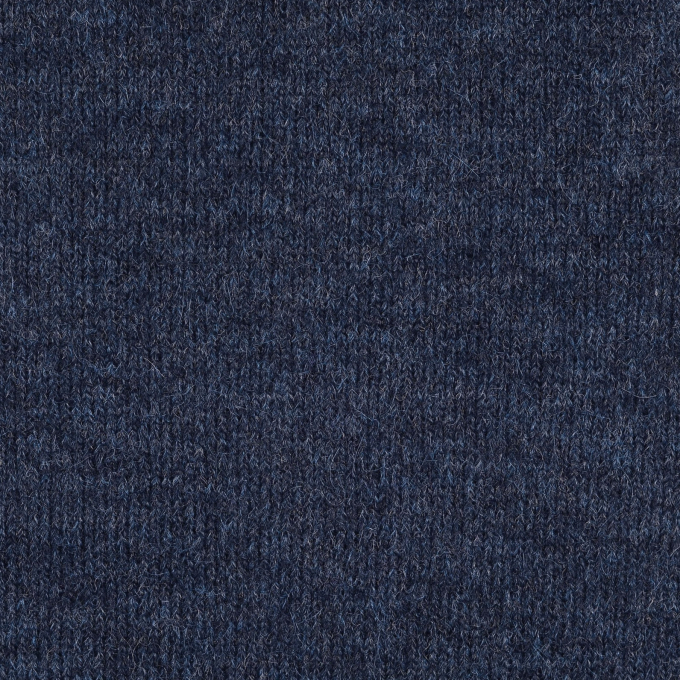 Wool knitted fabric, dark blue