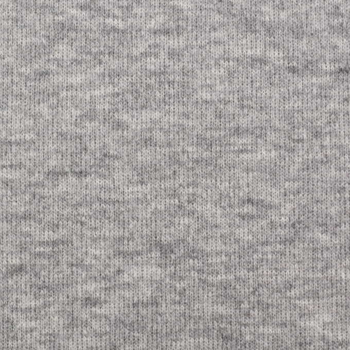 Wool knitted fabric, light grey melange