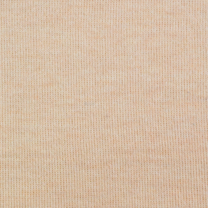 Tissu laine mélangée maille tricot, naturel chiné