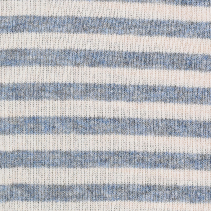 Wollstrickstoff Stripes, blau
