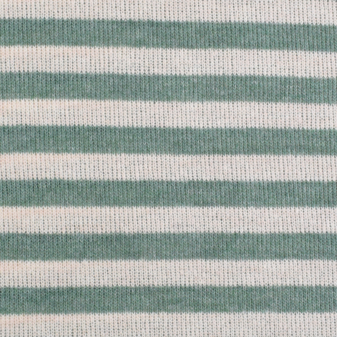 Wollstrickstoff Stripes, grün