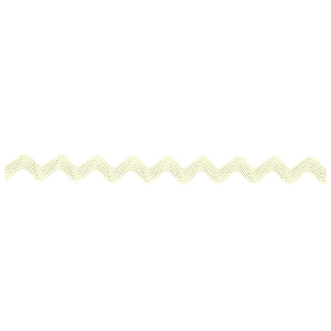 Zigzagband 12 mm, gebroken wit