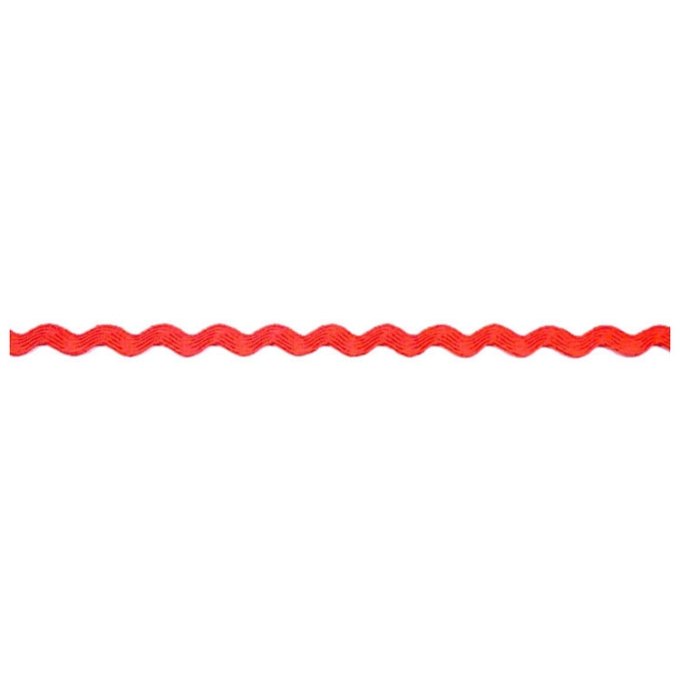 Zigzagband 6 mm, rood