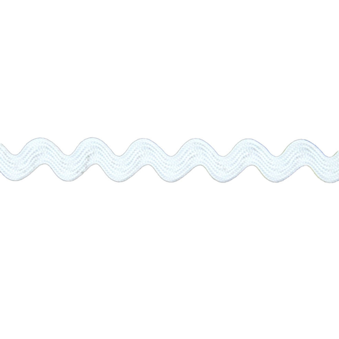 Zackenlitze weiss 12 mm