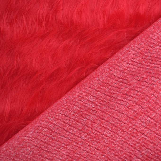 Pluche langharig, rood
