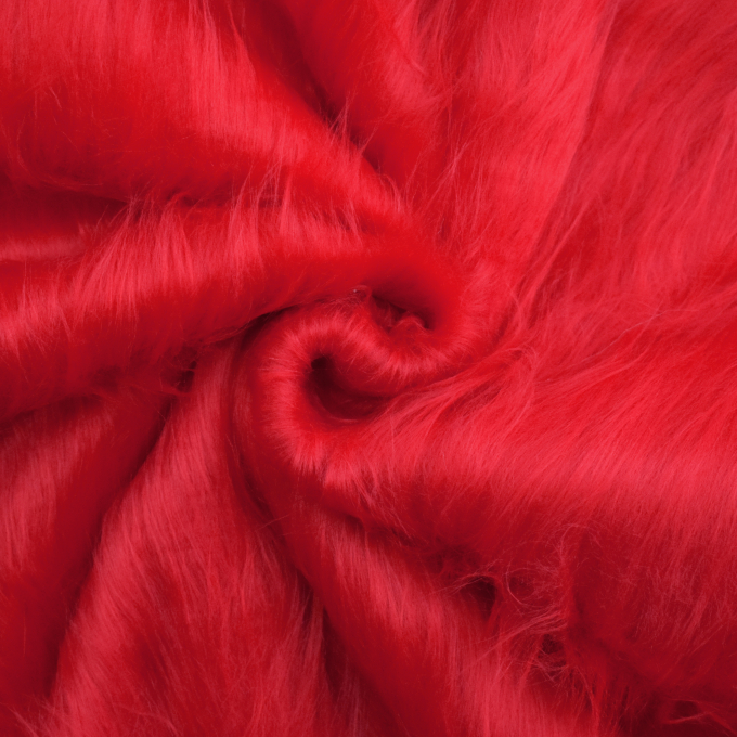 Pluche langharig, rood