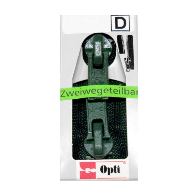 Double fermeture Éclair Profil P60, noir
