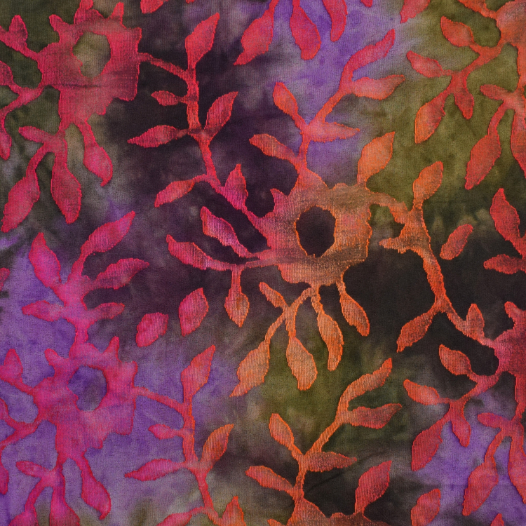 Burnout Tie Dye Java Plant, lichtfuchsia Stoffen Hemmers