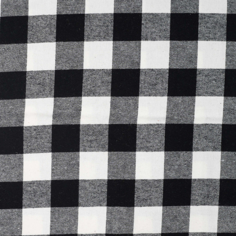 Tissu flanelle coton à carreaux Kiara, blanc cassé | Tissus Hemmers