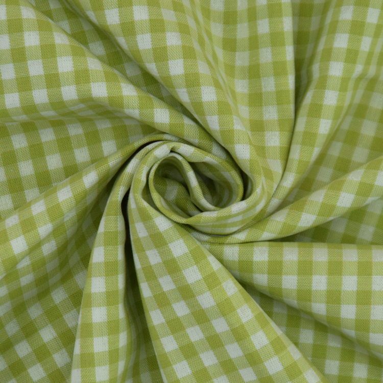 Check 0,50cm lime | Fabrics Hemmers