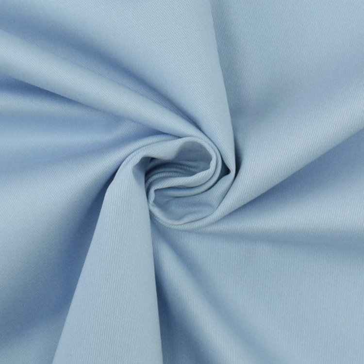 Twill Fabric Light Blue Poly Cotton