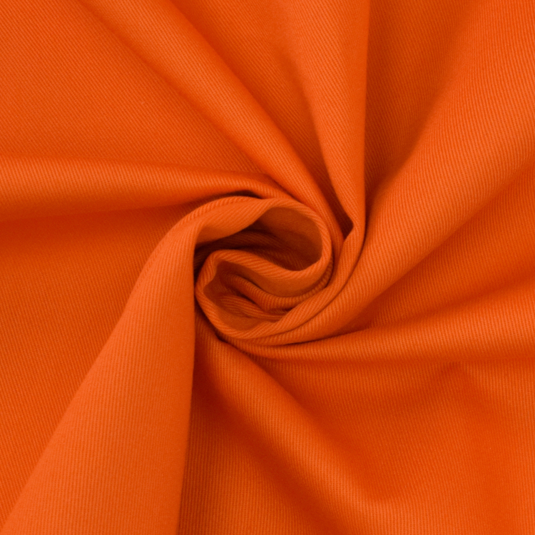 Cotton Twill orange Fabrics Hemmers
