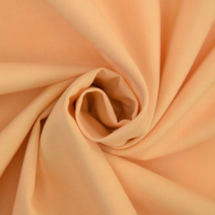 Tissu coton cretonne fanion, abricot | Tissus Hemmers
