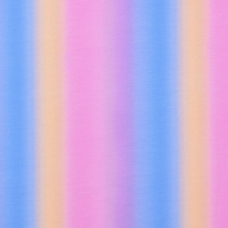 Baumwolljersey Rainbow Stripes, multicolor Stoffe Hemmers