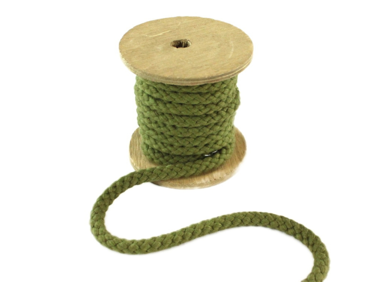 Organic Natural Cotton 10 mm Drawstring Piping cotton cord Baumwollkordel