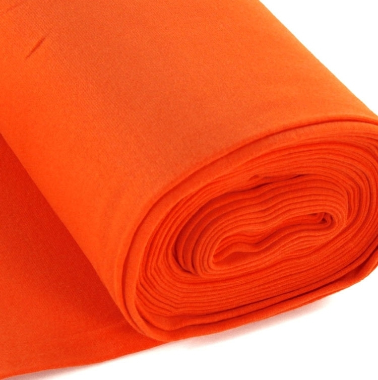 Bündchen Stoff glatt orange