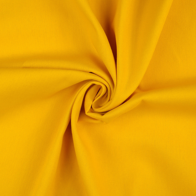 Decoration fabric Canvas plain, yellow Fabrics Hemmers
