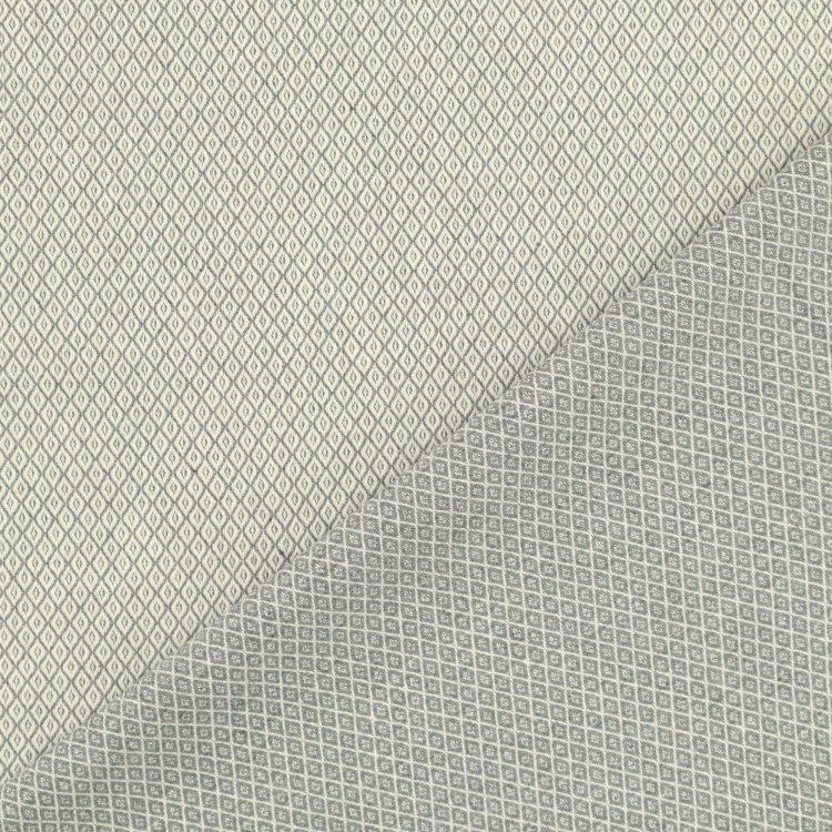 H311 Dobby Diamond Jacquard Grey, Textile Express