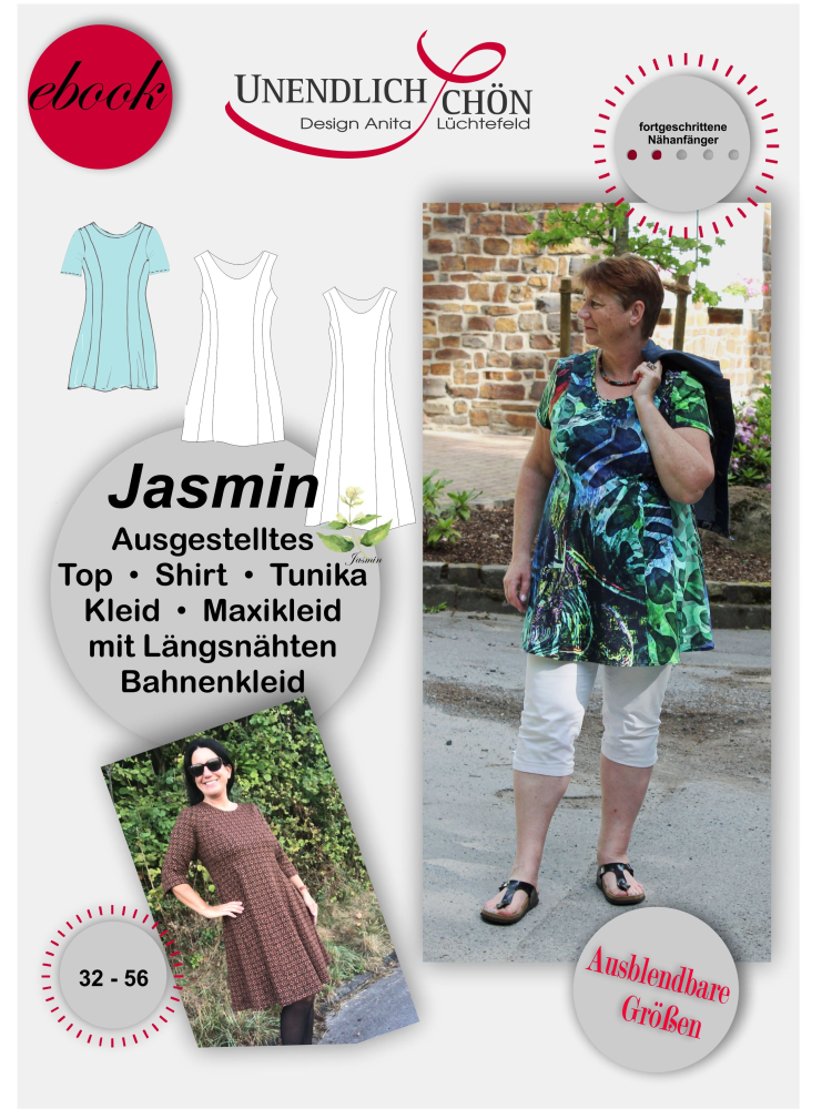 EBook Unendlich Schön Bahnenkleid Jasmin Stoffe Hemmers