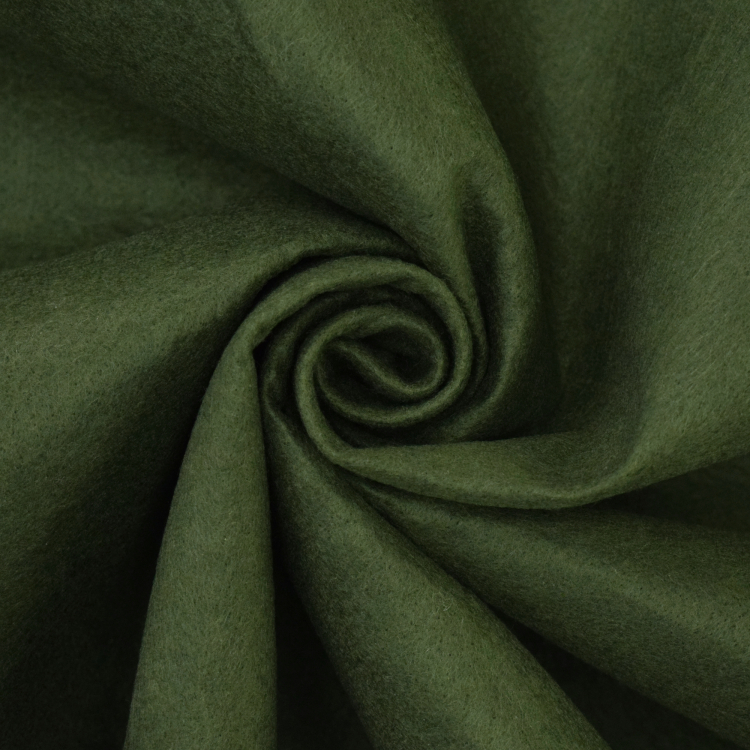 Felt army green Fabrics Hemmers