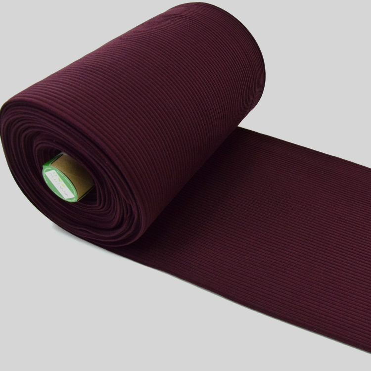 Abrasive Cuff fabric ribbed Albstoffe Hipster Cuff, claret red