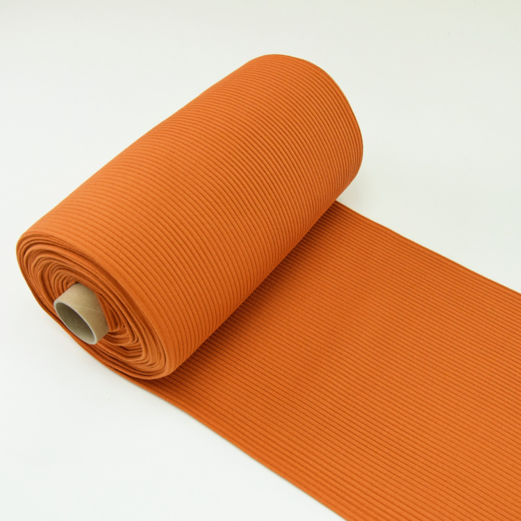 Abrasive Cuff fabric ribbed Albstoffe Hipster Cuff, dark orange