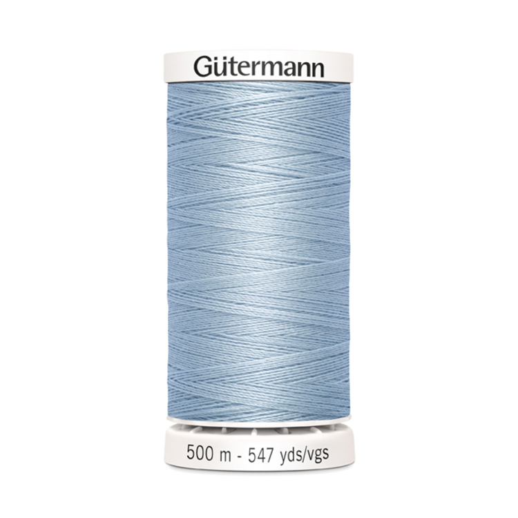 Gutermann Fils Pour Tout Coudre 500 M 075 Bleu Ciel Tissus Hemmers