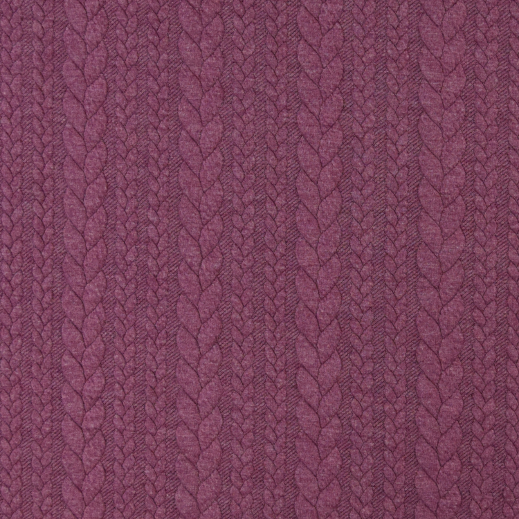 cable knit jersey fabric