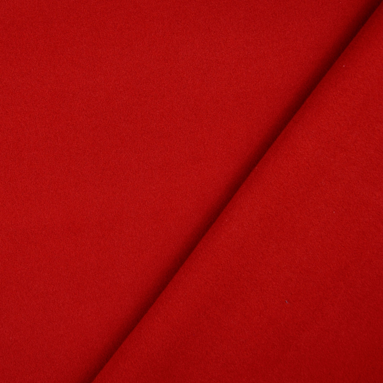 Coat fabric plain, red | Fabrics Hemmers