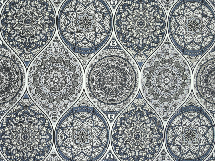 Dekostoff 140cm multicolor Zeit-Uhren