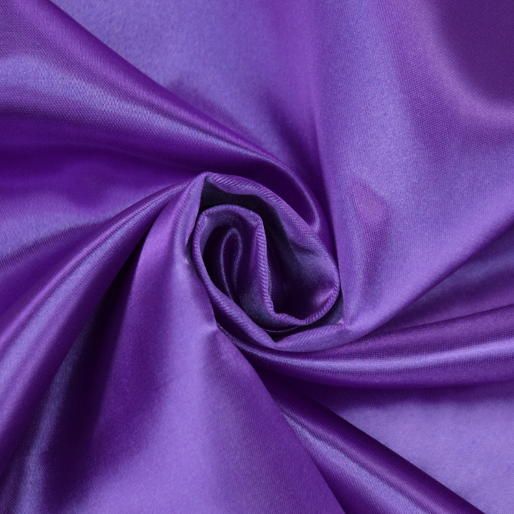 Muster Polyester Satin Violett Stoffe Hemmers