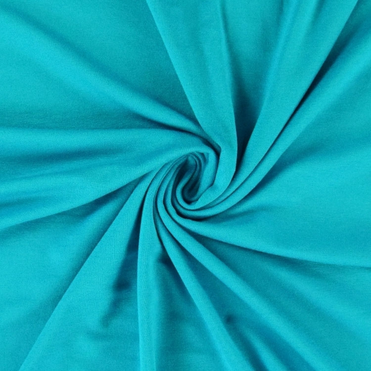 Sample Viscose jersey aqua Fabrics Hemmers