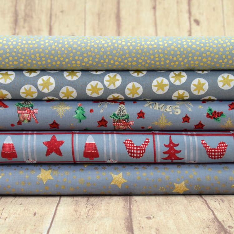 Patchwork & Quiltpaket 46 Weihnachten 1 Stoffe Hemmers