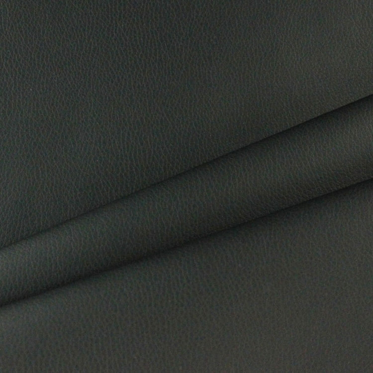 Leatherette upholstery fabric plain, black