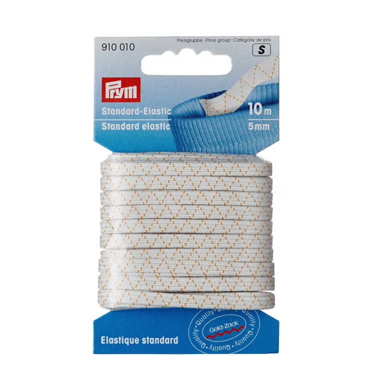 Prym Standard-Elastic 5 mm, 10 m, kochfest, weiss | Stoffe Hemmers
