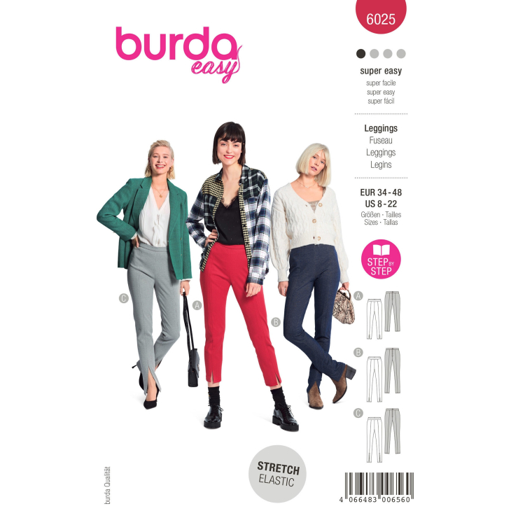 Fabric with elastane Leggings 120, Burda Style 05/21 May 2021