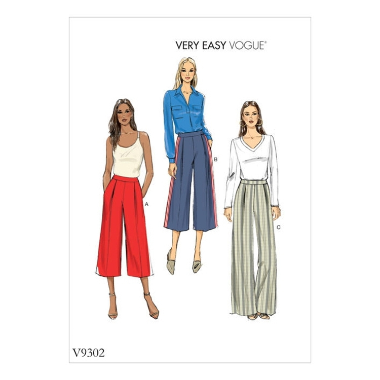 Vogue Pattern V9302 Misses' Pants 9302 - Patterns and Plains