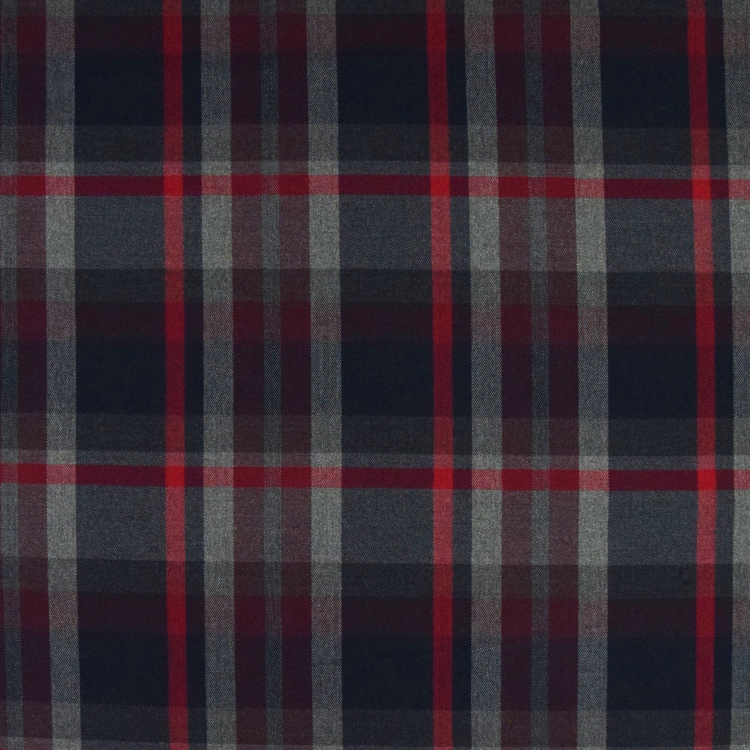 Tissu écossais tartan, lie de vin | Tissus Hemmers