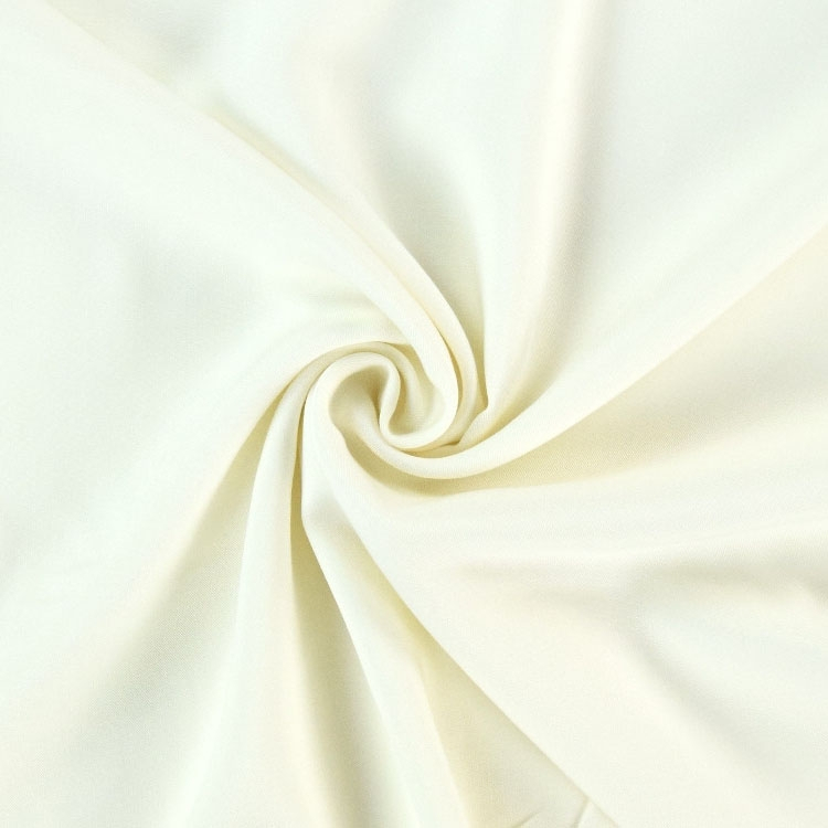 Tissu viscose sergé twill, blanc | Tissus Hemmers