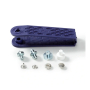 10 mini boutons pression, 8 mm, couleur argent