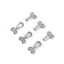 12 agrafes & portes Prym, No. 9, couleur argent