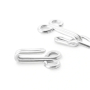 12 agrafes & portes Prym, No. 9, couleur argent