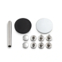 15 Rivets tubulaires Prym, 4-6 mm, couleur argent