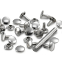 15 Rivets tubulaires Prym, 4-6 mm, couleur argent