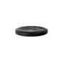 2-hole button Hemp-Polyester button recycelt 15 mm, zwart-marbled
